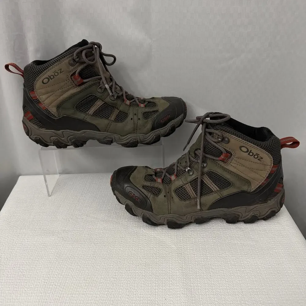 Oboz Bridger Vent Mid Boots Mens Size 10.5 Hiking Trail